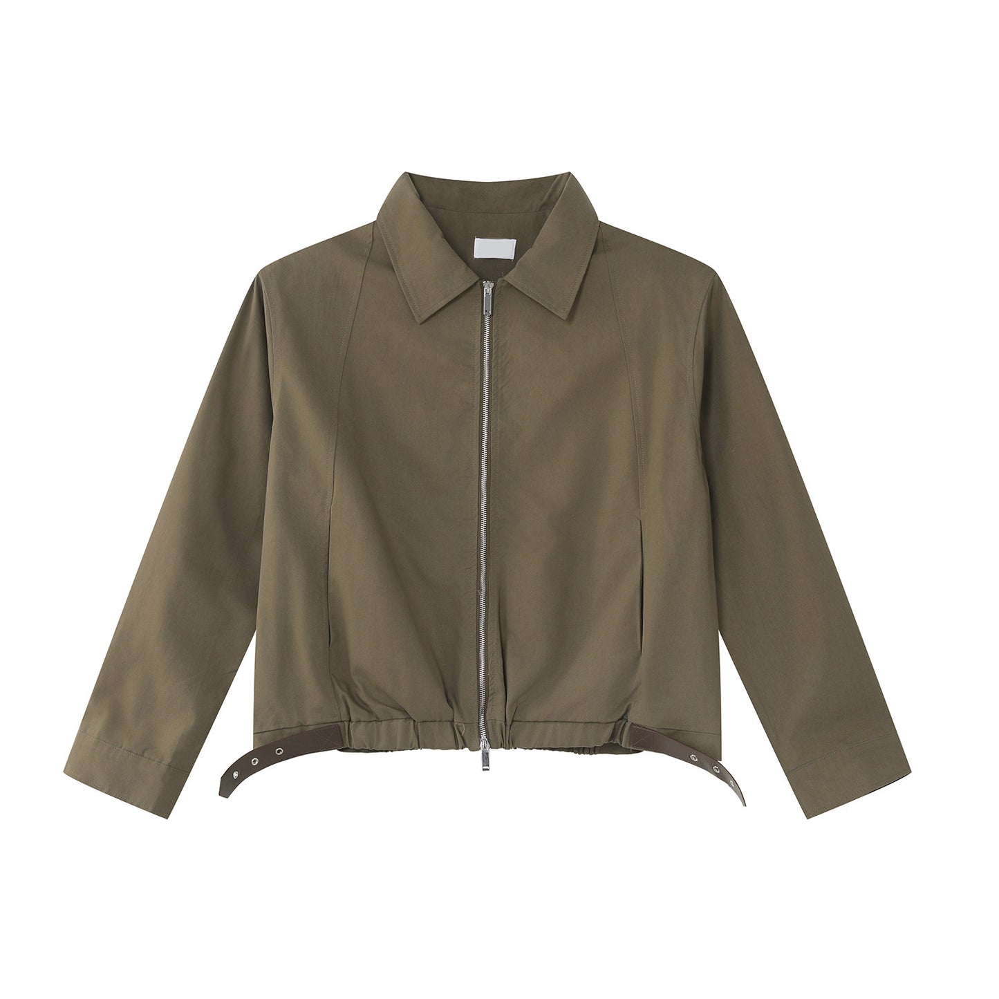 Zipper Short Jacket & Pleats Wide Leg Pants Setup WN25009