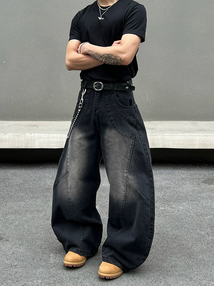 Sculpted Shape Wide Leg Denim Jeans WN19512