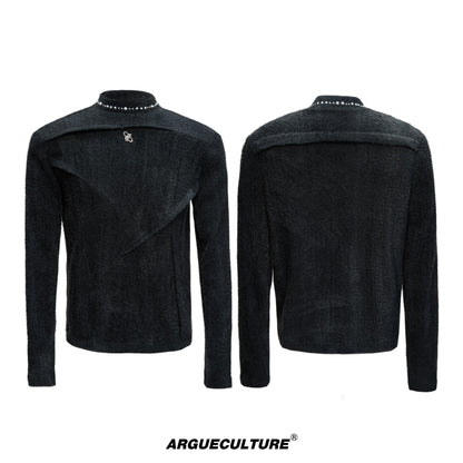 Blushed Pearl-Embellished Long-Sleeve T-Shirt WN22680