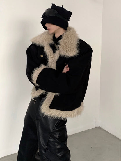 Fur Collar Design Thick Jacket WN9103