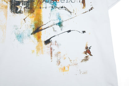 Paint Graphic Art Print Short Sleeve T-Shirt WN25991