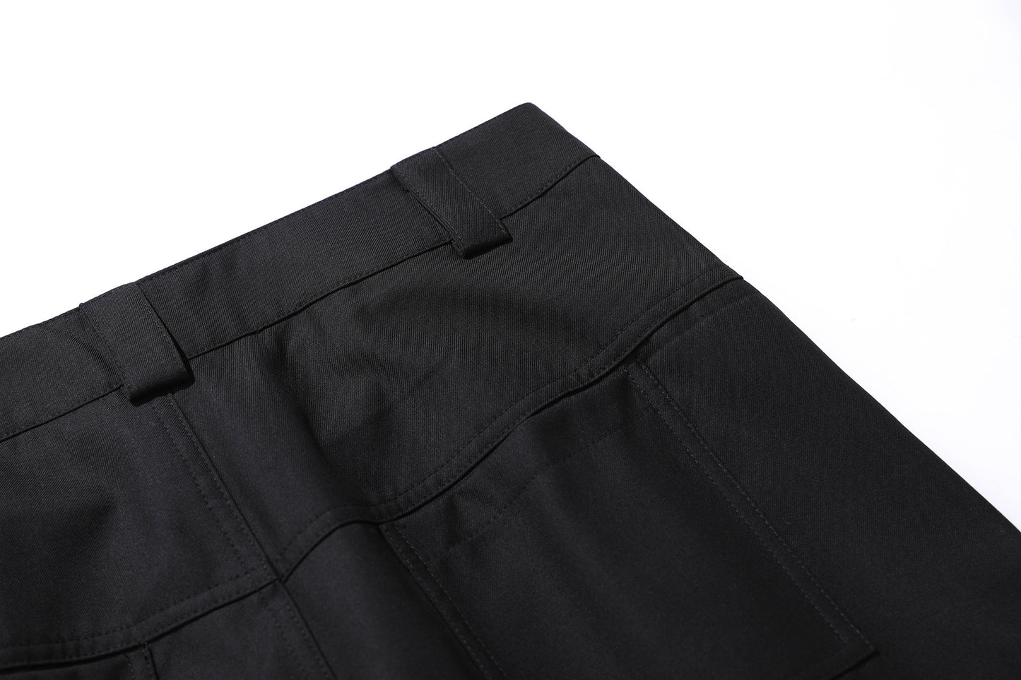Pleats Wide Leg Curved Trousers WN26045
