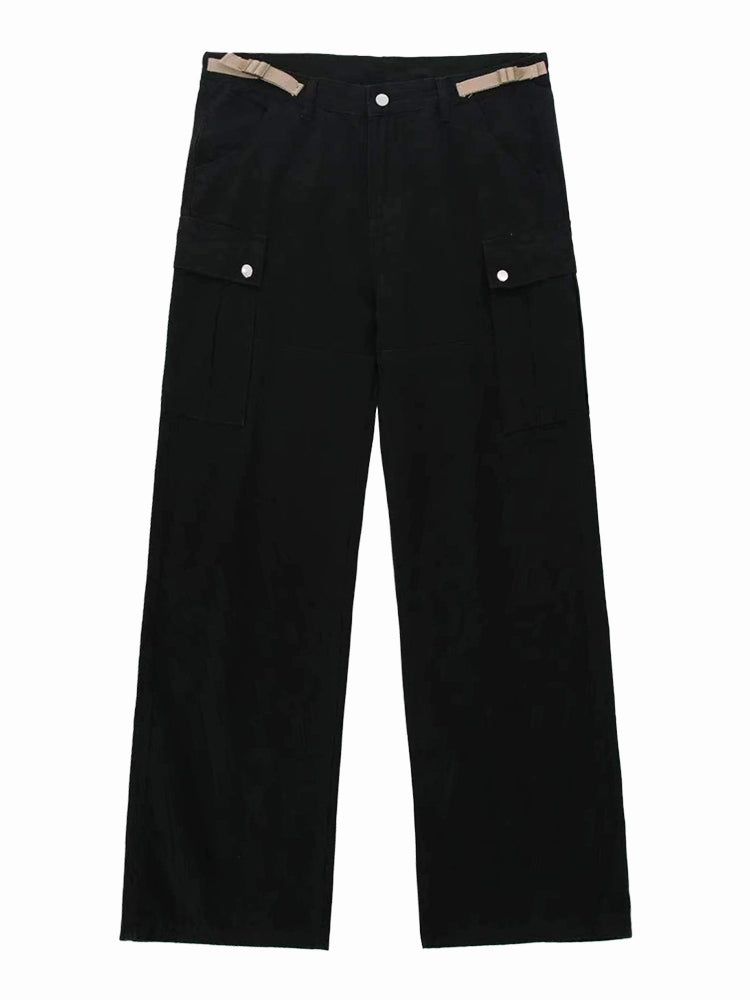 Large Pocket Wide-leg Pants WN5673
