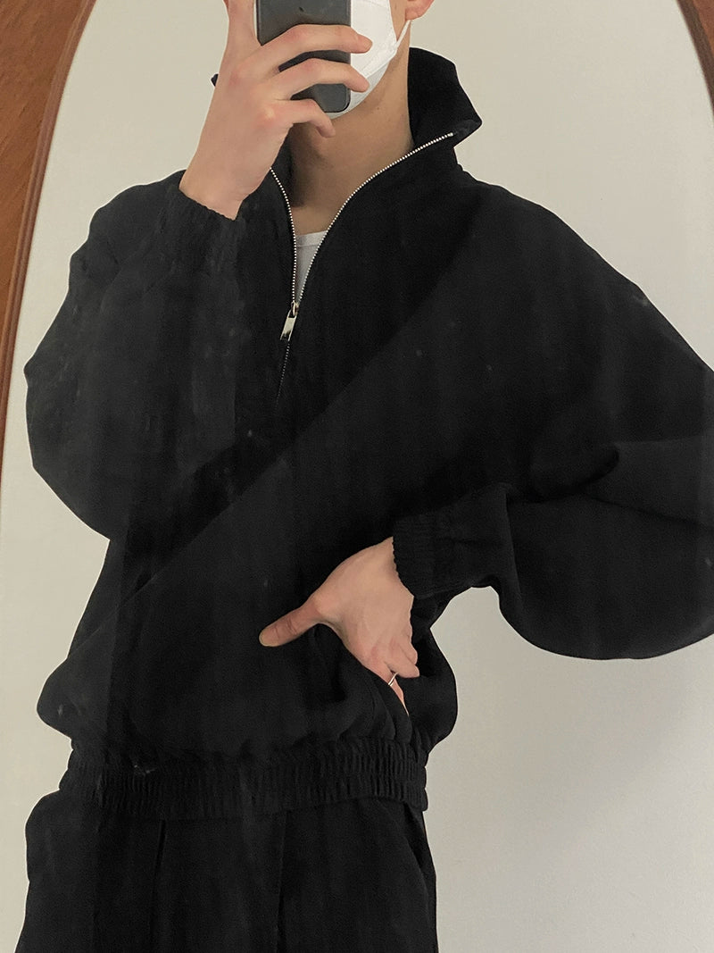 Half Zipper Stand Collar Sweatshirt WN21619