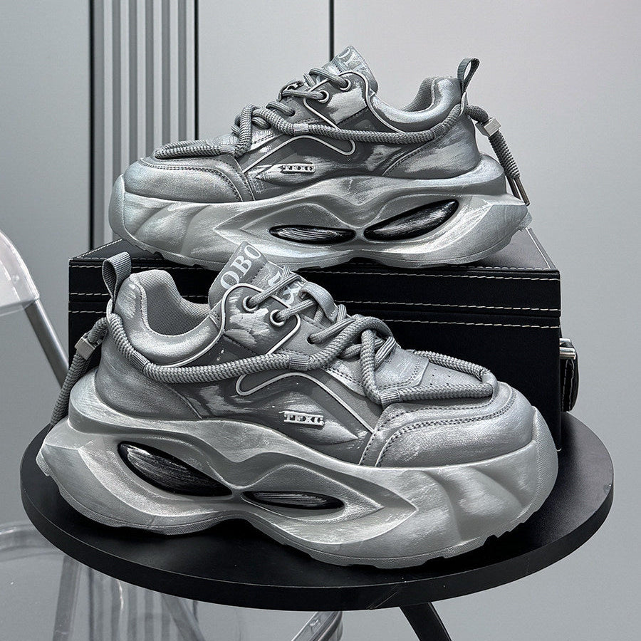 Washed Air Sole Chunky Sole Sneakers WN24626