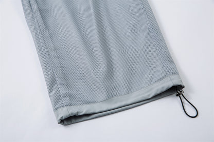 Lightweight Pleats Wide Leg Cargo Pants WN26862