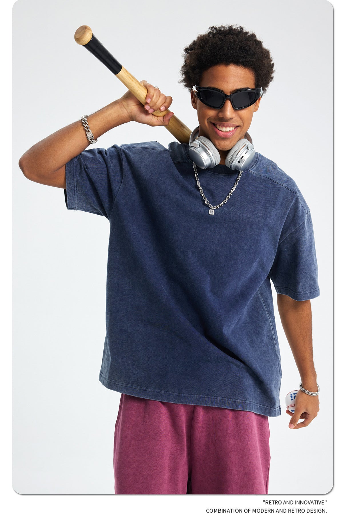 Washed Plain Oversize Short Sleeve T-Shirt WN16261