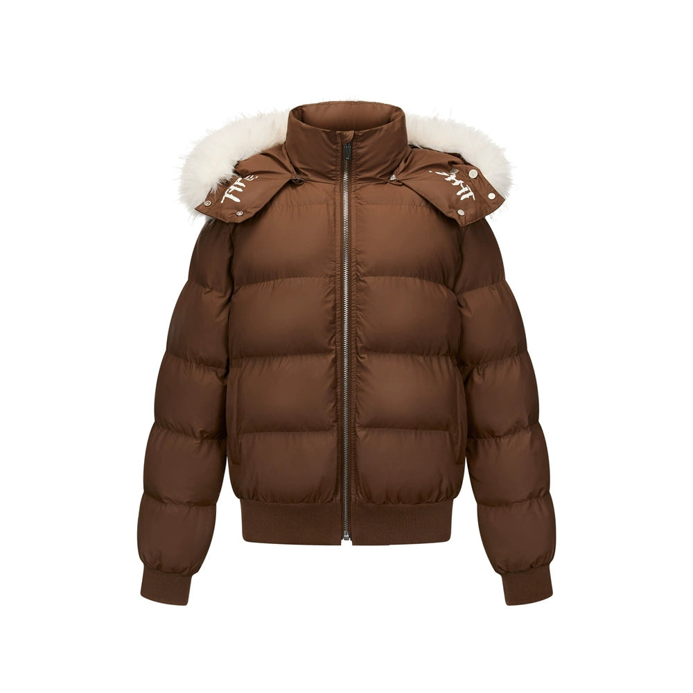 Warm Detachable Fur Collar Puffer Jacket WN21003