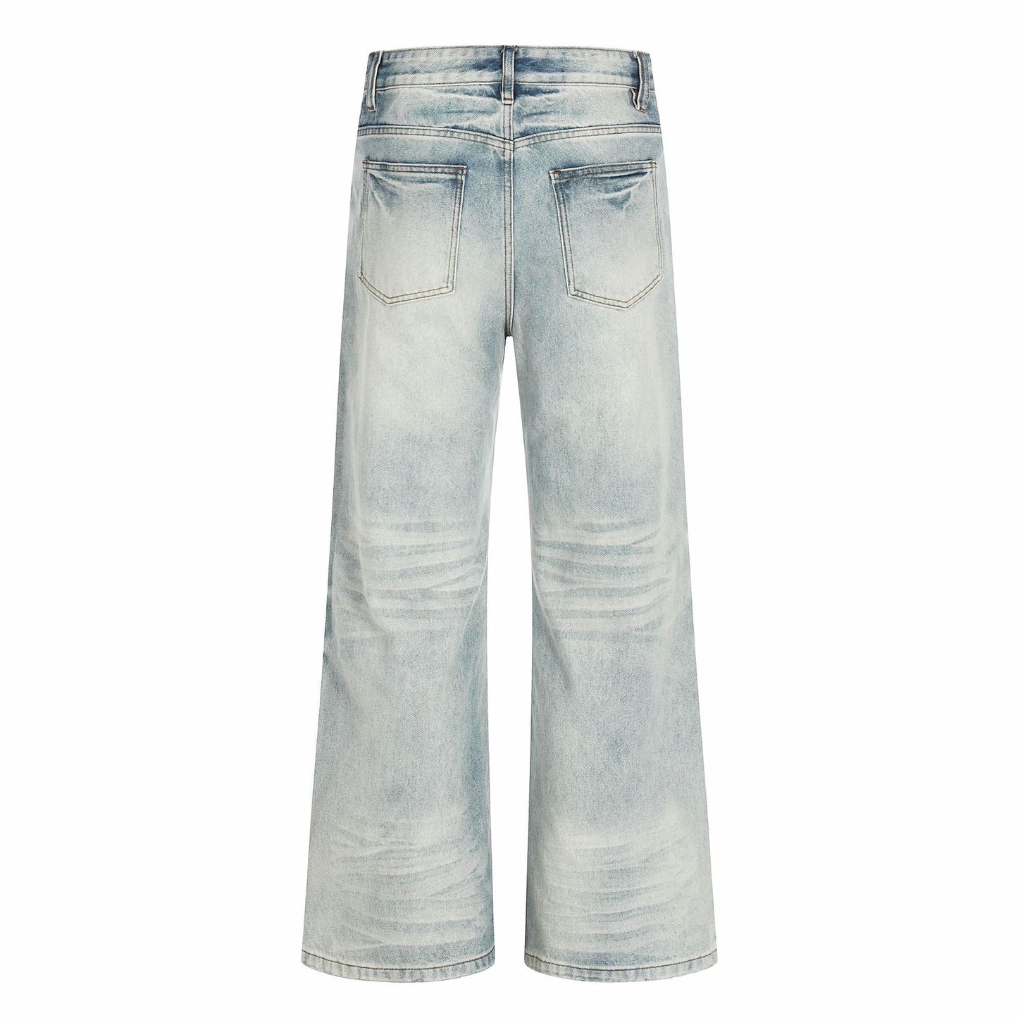 Washed Whiskers Flare Denim Jeans WN25832