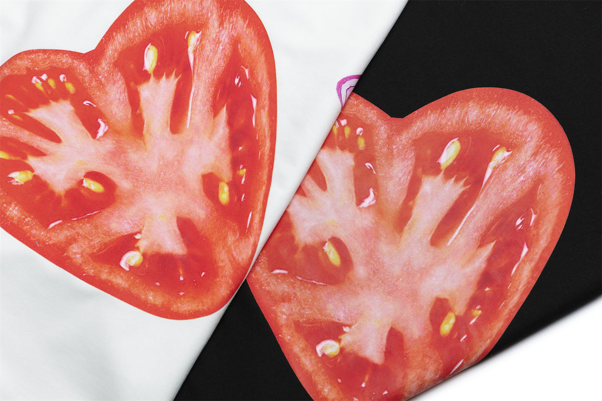 Heart Tomato Print Oversize Short Sleeve T-Shirt WN26863