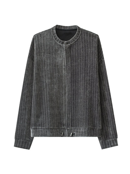 Collarless Knit Cardigan WN21270