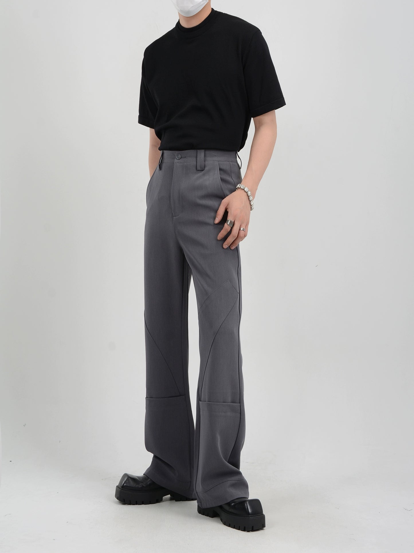 Wide-Leg Straight Trousers WN7122