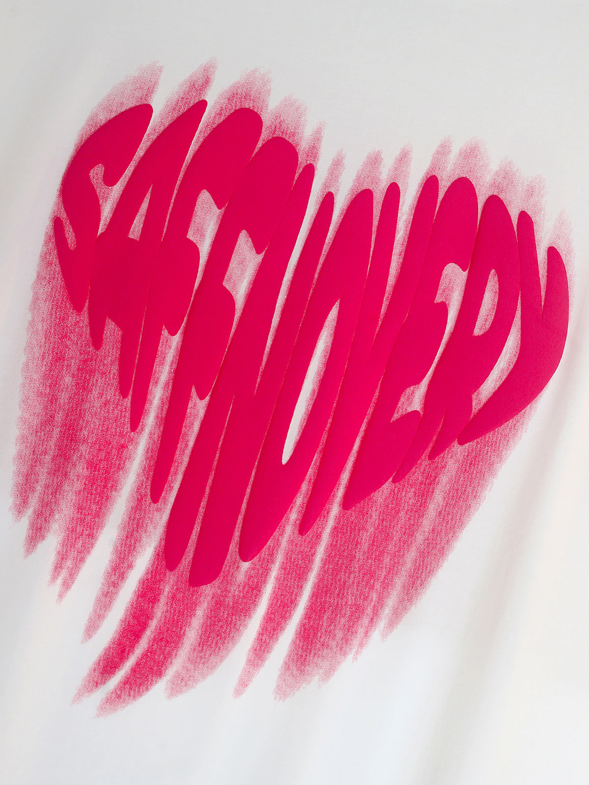 Heart Print Oversize Short Sleeve T-Shirt WN16809