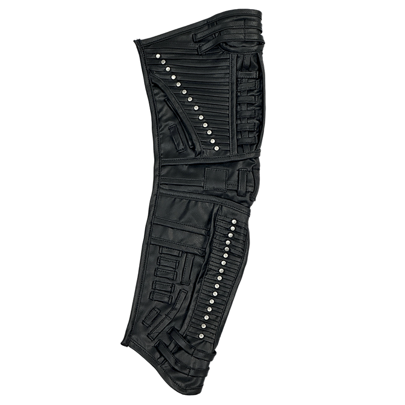 Waxed Rivet Mecha Long Fingerless Glove WN21980