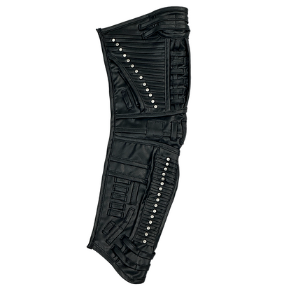 Waxed Rivet Mecha Long Fingerless Glove WN21980