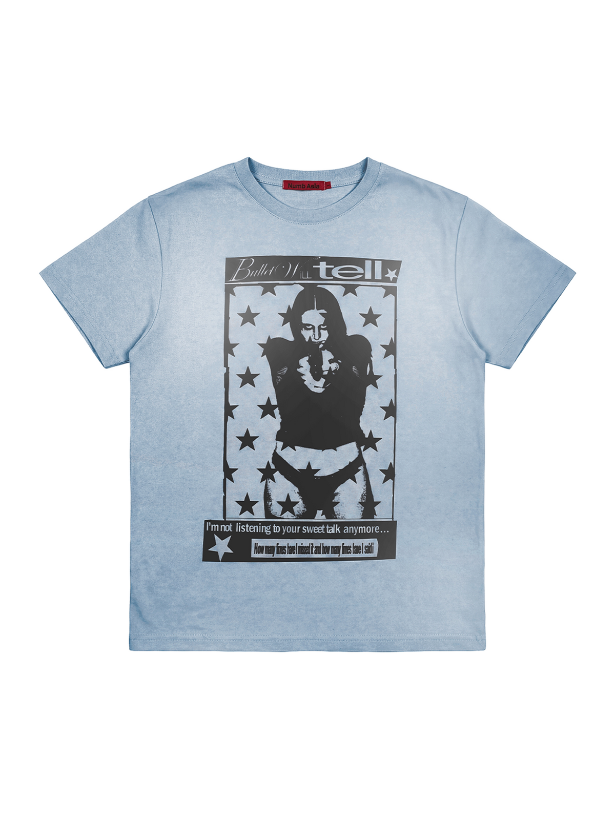 Star Portrait Graphic Print Short Sleeve T-Shirt WN27191