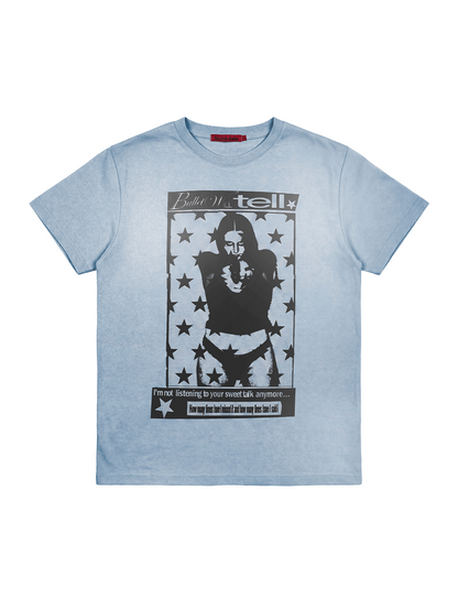 Star Portrait Graphic Print Short Sleeve T-Shirt WN27191