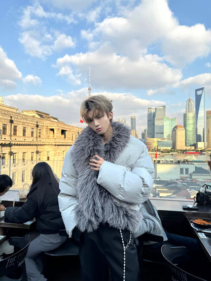 Fake Fur Oversize Thick Puffer Jacket WN20725