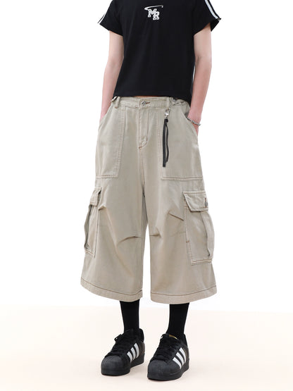 Large Pocket Ankle-length Cargo Pants WN7570