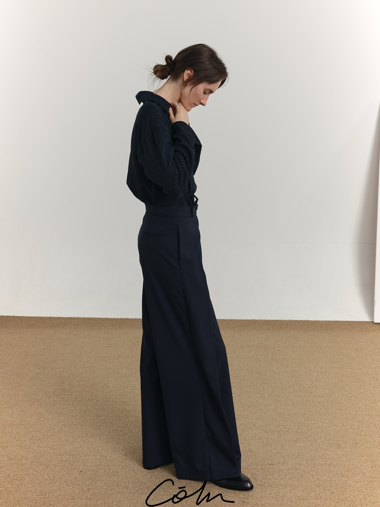 Pleated Flare Trousers WN21517