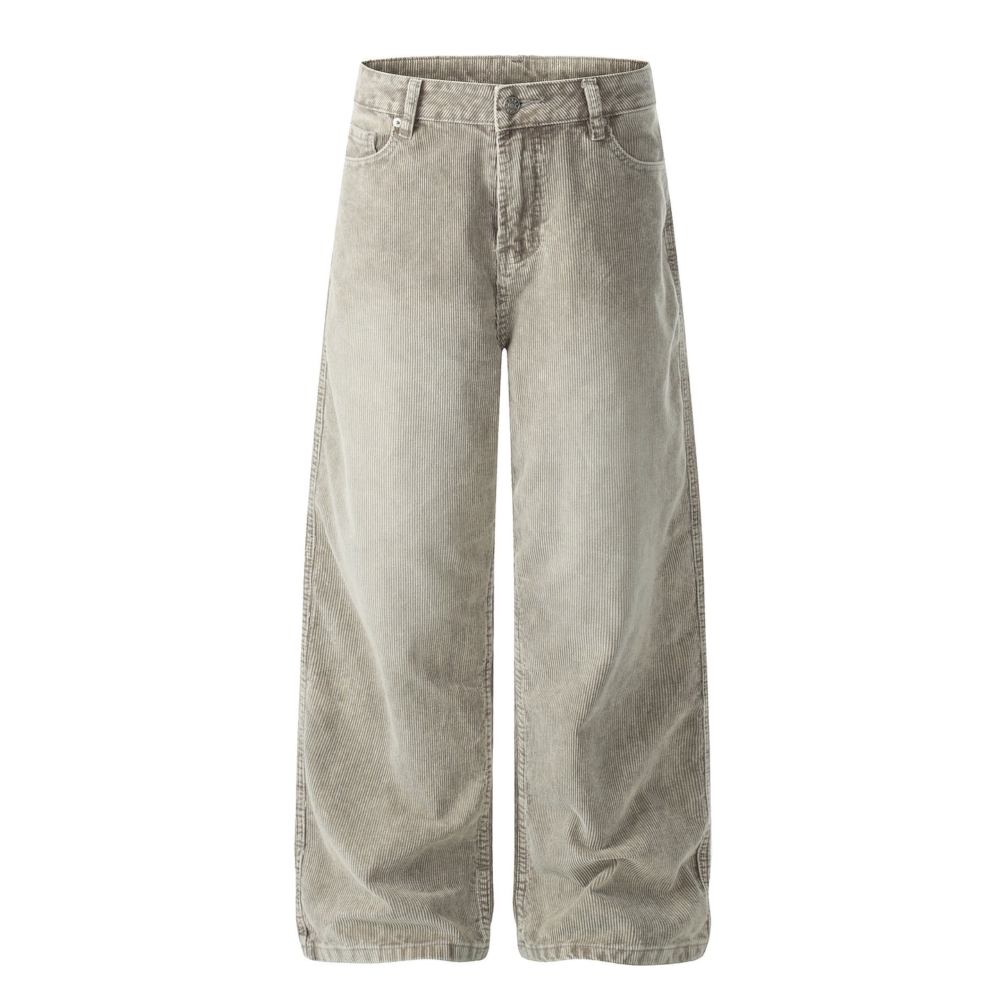 Washed Corduroy Straight Pants WN23064