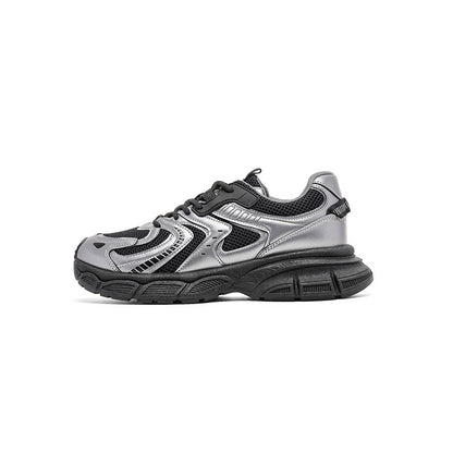 Breathable Mesh Platform Lace-Up Sneakers WN23515