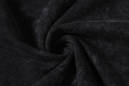 Washed Panel Design Short Sleeve T-Shirt WN25401