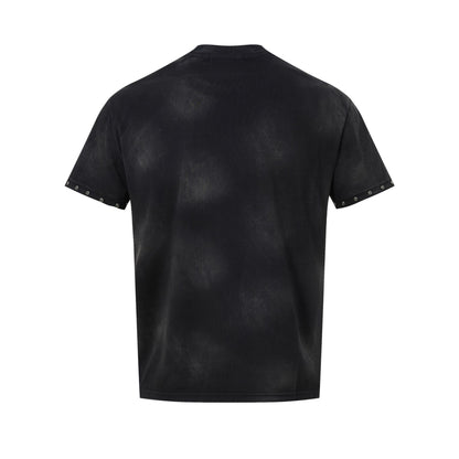 Washed Spray Paint Short Sleeve T-Shirt WN26109