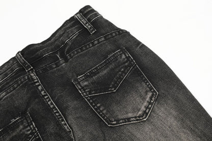 Washed Flare Denim Jeans WN14556