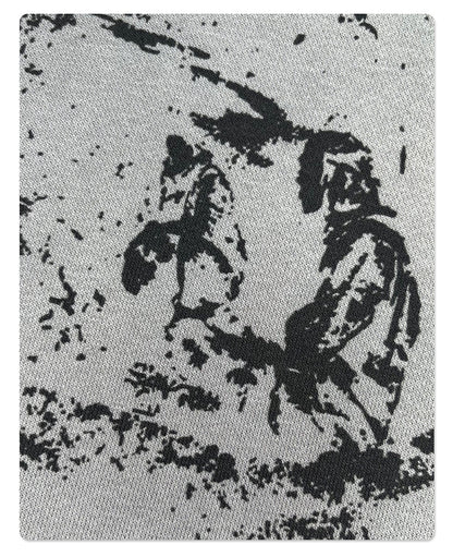 Spray Print Damage Cut0off Pullover Hoodie WN9991