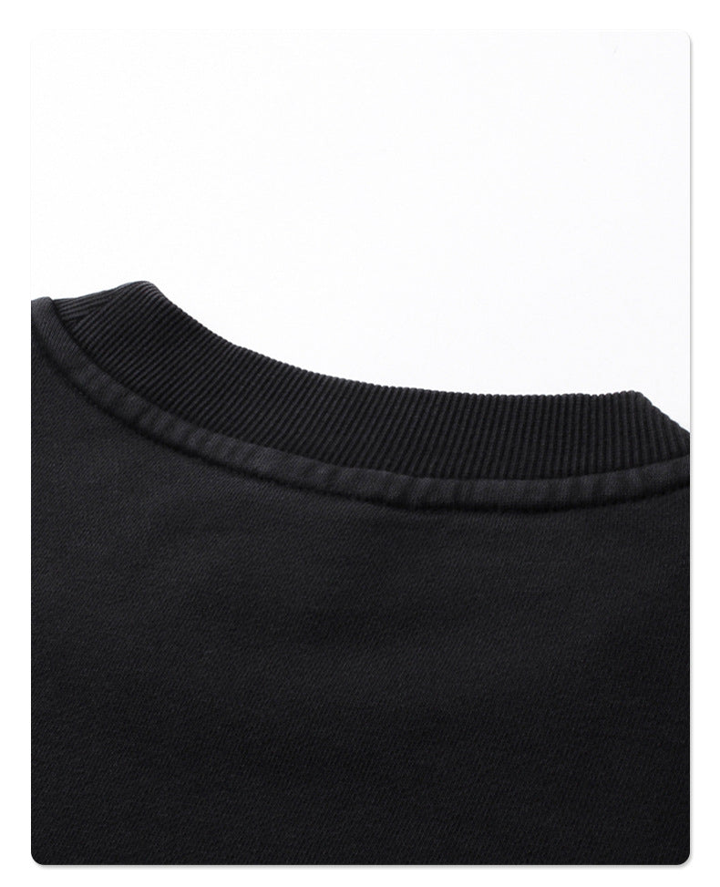 Washed Round Neck Sweatshirt WN7796