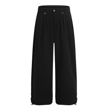 Drape Pleats Wide Leg Sweatpants WN26081