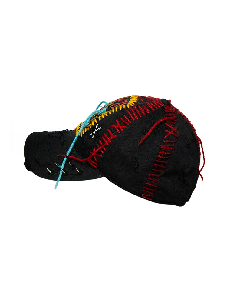 Embroidery Rivet Deep Curved-Brim Cap WN21100