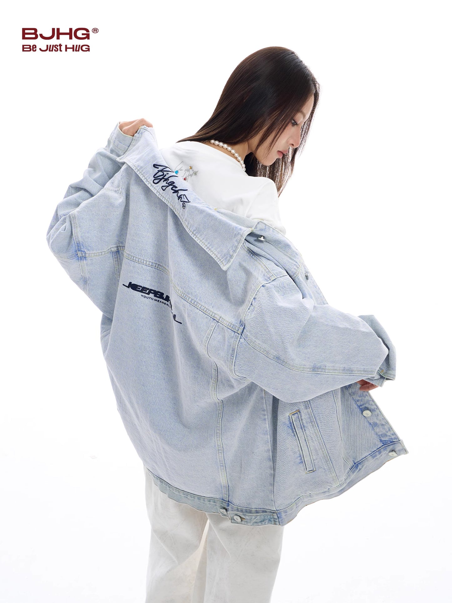 Washed Oversize Denim Jacket WN9752