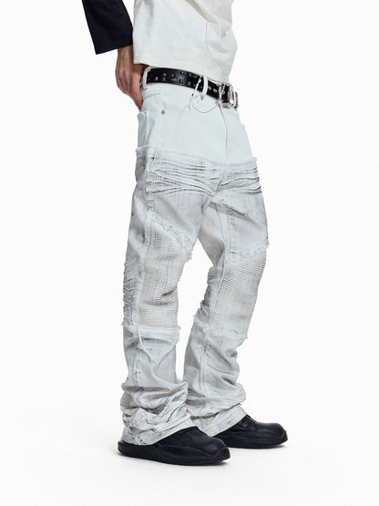 Pleats Stacked Pants WN27437