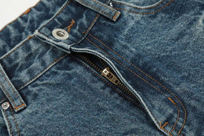 Washed Wide Leg Denim Half Pants WN25692