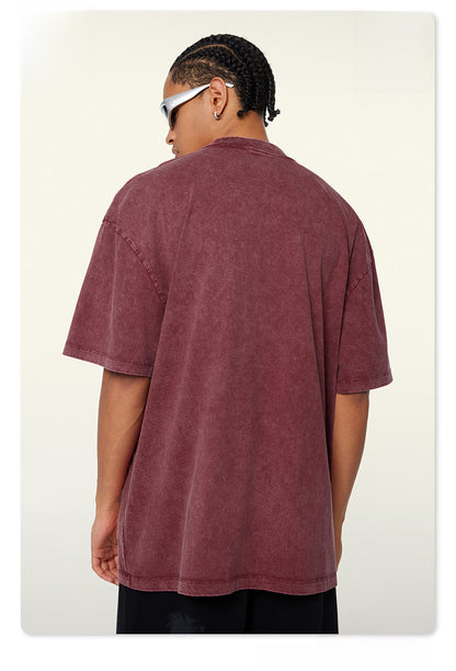 Washed Heavyweight Oversize Short Sleeve T-Shirt WN6078