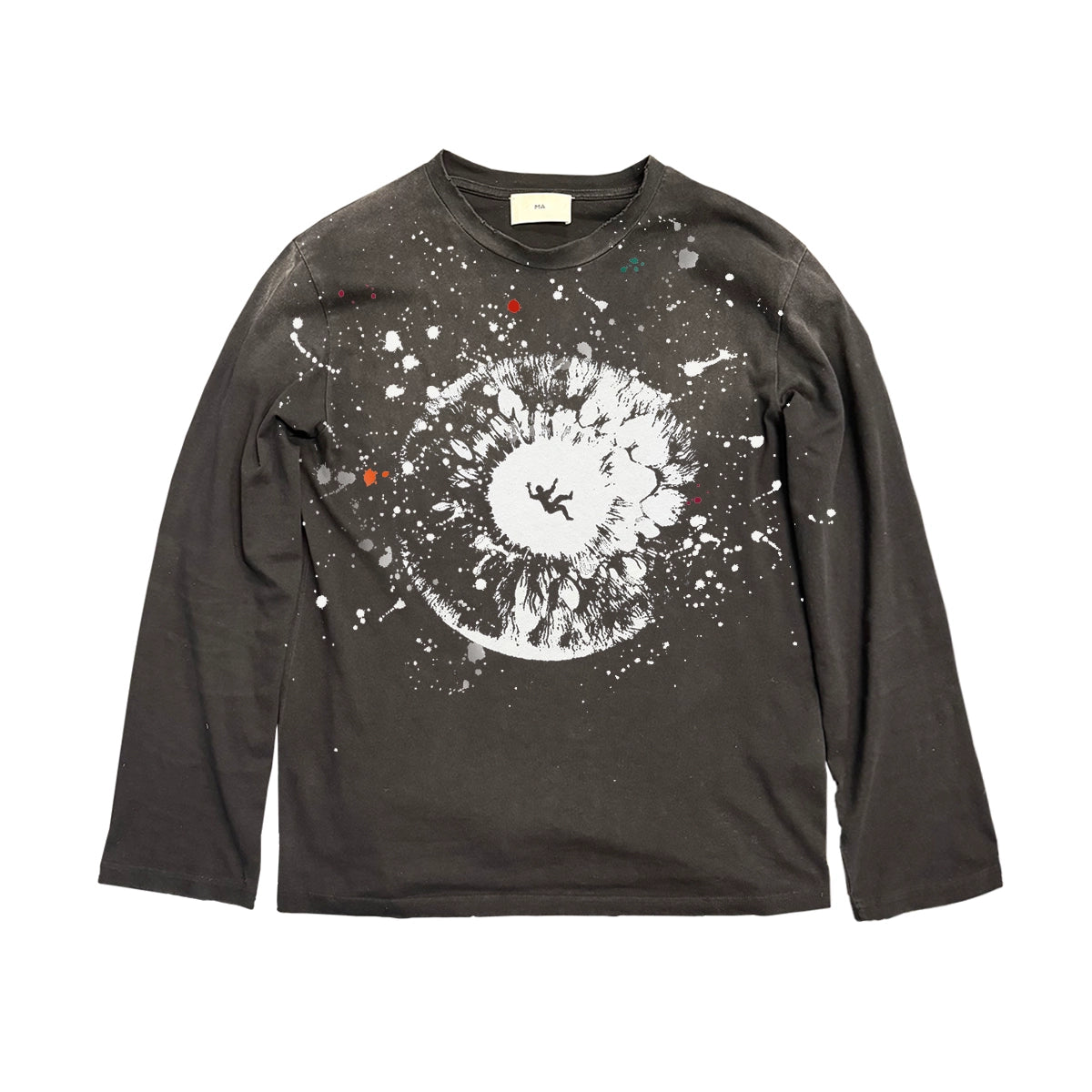 Paint Splash Damage Graphic Design Short Sleeve T-Shirt WN16818