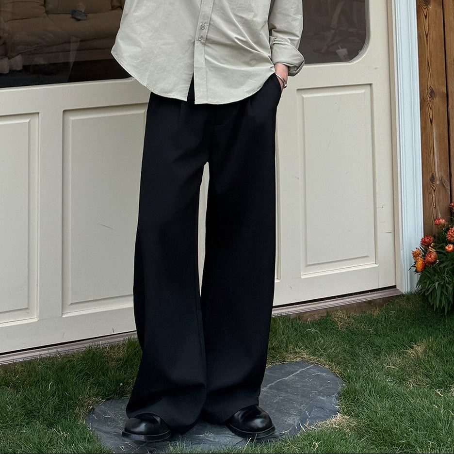 Pleats Wide Leg Trousers WN24993