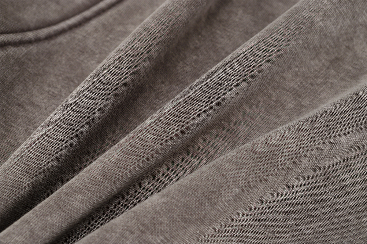 Heavyweight Washed Deconstructed Pullover Hoodie WN23037