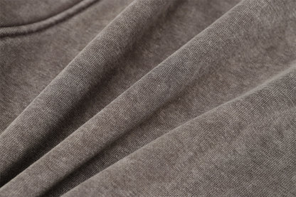 Heavyweight Washed Deconstructed Pullover Hoodie WN23037