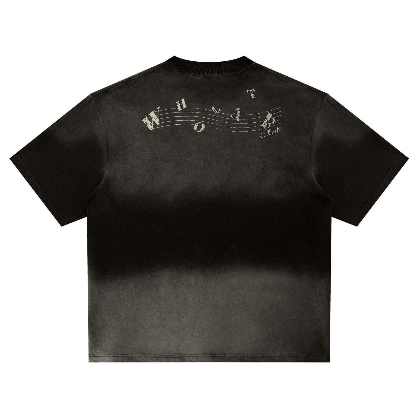 Instrument Print Washed Short Sleeve T-Shirt WN25477