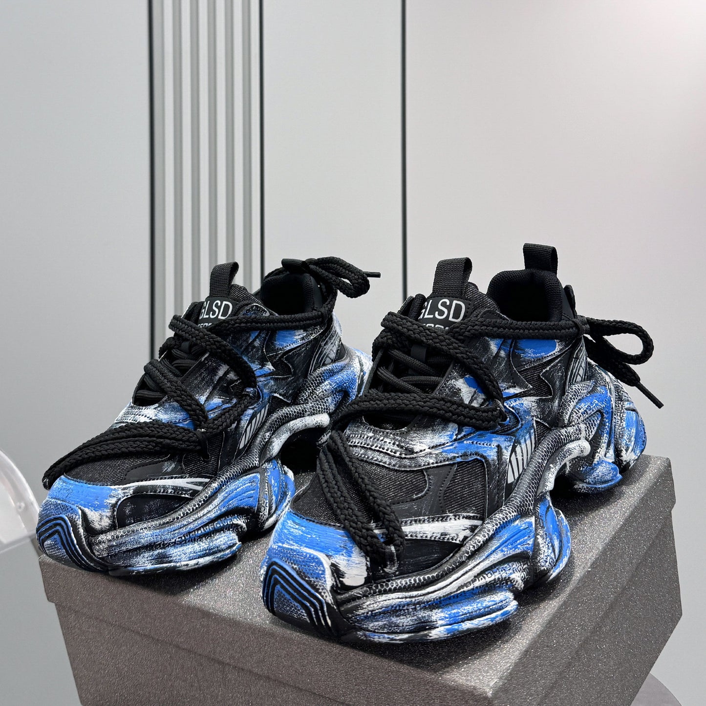 Paint Splash Air Sole Chunky Sole Sneakers WN24645