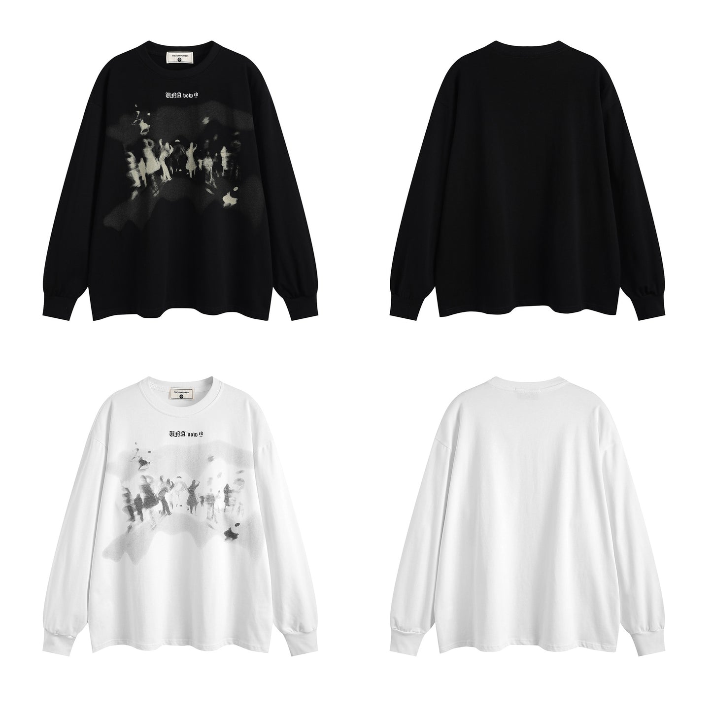 Graffiti Print Long Sleeve T-Shirt WN12695