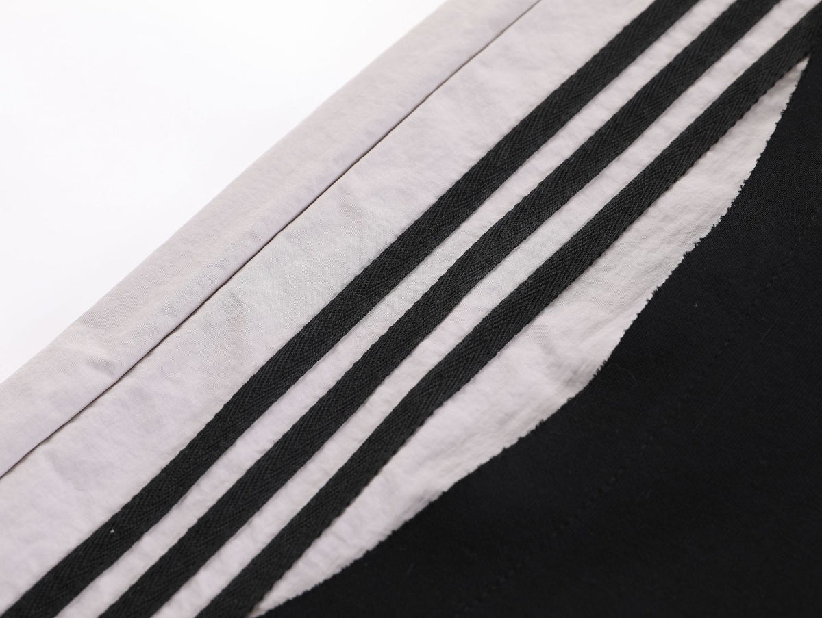 Contrast Panel Side-Stripe Wide Leg Sweatpants WN27912