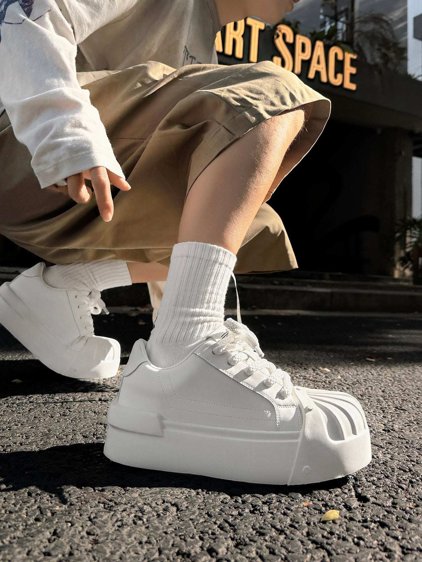 Chunky Shell Toe Platform Sneakers WN24516