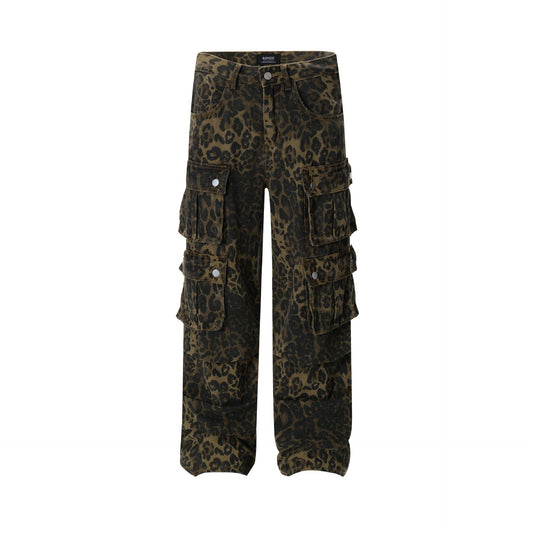 Leopard Print Cargo Pants WN12757