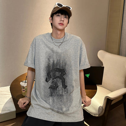 Oversize Graphic Print Short Sleeve T-Shirt WN25215