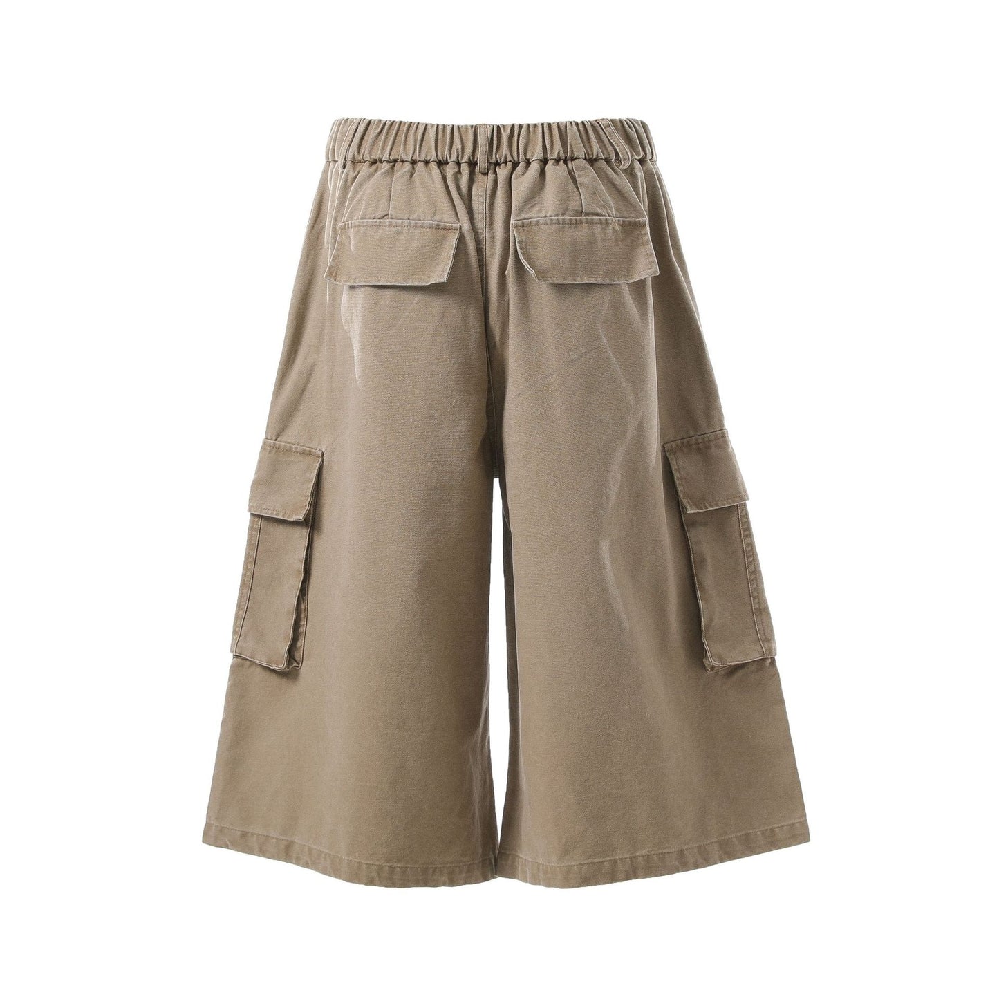 Washed Multi Pocket Cargo Half Pants WN25734