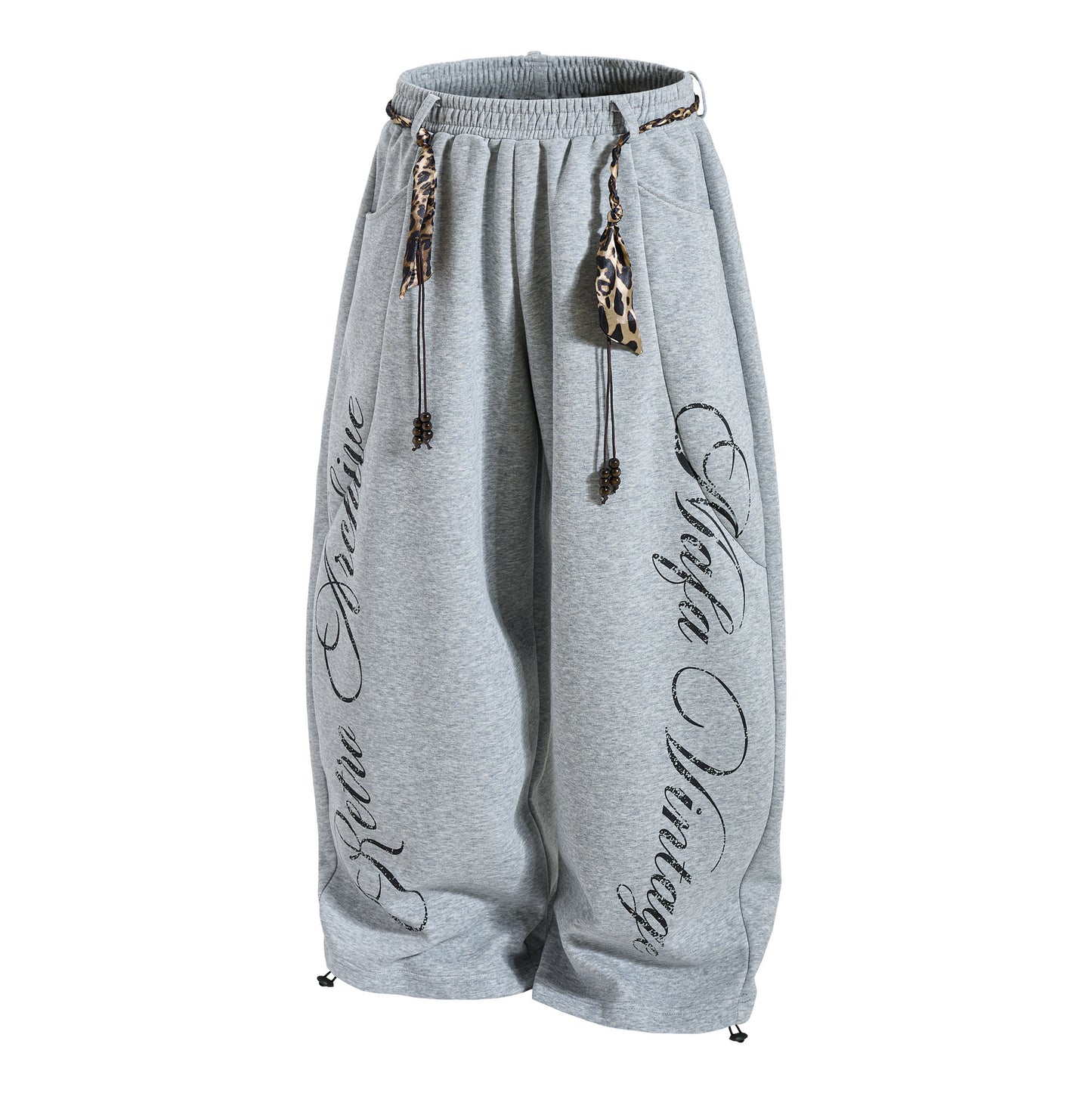 Sporty Curved Wide Leg Pants WN25690
